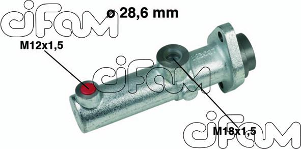 Cifam 202-152 - Galvenais bremžu cilindrs www.autospares.lv