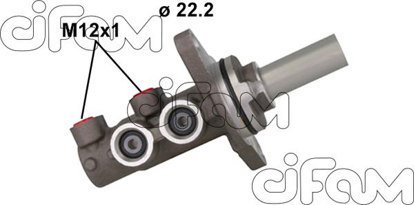 Cifam 202-1164 - Galvenais bremžu cilindrs www.autospares.lv