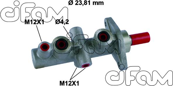 Cifam 202-852 - Brake Master Cylinder www.autospares.lv