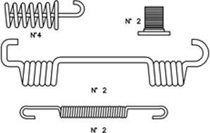 Cifam K421 - Piederumu komplekts, Bremžu loki www.autospares.lv