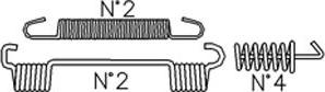 Cifam K395 - Piederumu komplekts, Bremžu loki www.autospares.lv