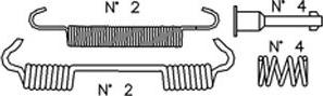 Cifam K374 - Piederumu komplekts, Bremžu loki www.autospares.lv