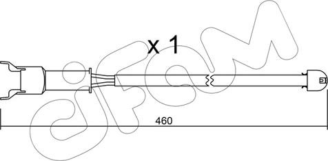 Cifam SU.088 - Indikators, Bremžu uzliku nodilums www.autospares.lv