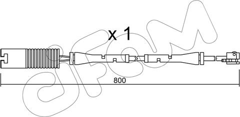 Cifam SU.083 - Warning Contact, brake pad wear www.autospares.lv