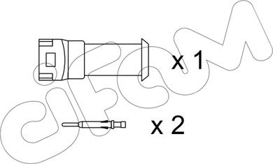 Cifam SU.077K - Indikators, Bremžu uzliku nodilums www.autospares.lv