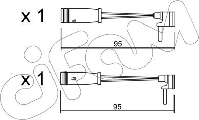 Cifam SU.159K - Indikators, Bremžu uzliku nodilums www.autospares.lv