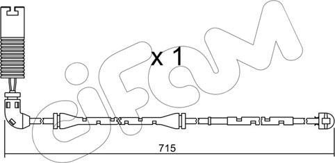 Cifam SU.155 - Indikators, Bremžu uzliku nodilums www.autospares.lv