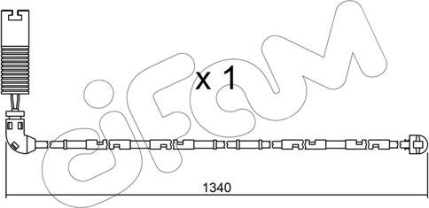 Cifam SU.113 - Indikators, Bremžu uzliku nodilums www.autospares.lv