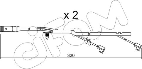 Cifam SU.185K - Indikators, Bremžu uzliku nodilums www.autospares.lv