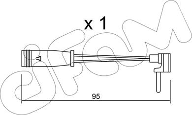 Cifam SU.129 - Сигнализатор, износ тормозных колодок www.autospares.lv