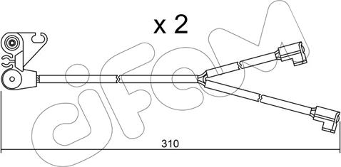 Cifam SU.170K - Indikators, Bremžu uzliku nodilums www.autospares.lv