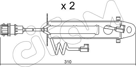Cifam SU.178K - Indikators, Bremžu uzliku nodilums www.autospares.lv
