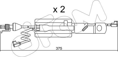 Cifam SU.177K - Indikators, Bremžu uzliku nodilums www.autospares.lv