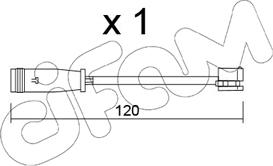 Cifam SU.398 - Indikators, Bremžu uzliku nodilums www.autospares.lv