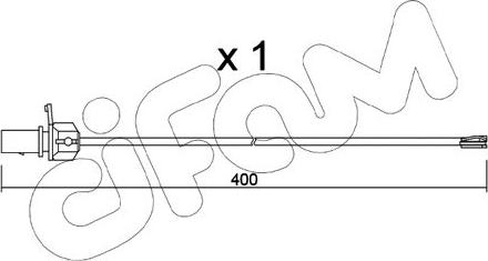 Cifam SU.347 - Indikators, Bremžu uzliku nodilums www.autospares.lv