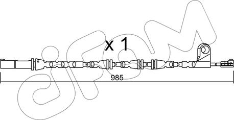 Cifam SU.309 - Сигнализатор, износ тормозных колодок www.autospares.lv
