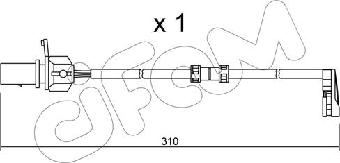 Cifam SU.290 - Indikators, Bremžu uzliku nodilums www.autospares.lv