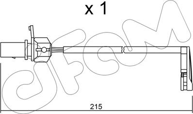 Cifam SU.291 - Indikators, Bremžu uzliku nodilums www.autospares.lv