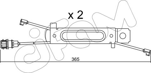 Cifam SU.245K - Indikators, Bremžu uzliku nodilums www.autospares.lv
