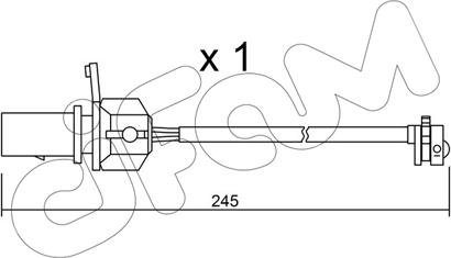 Cifam SU.247 - Indikators, Bremžu uzliku nodilums www.autospares.lv