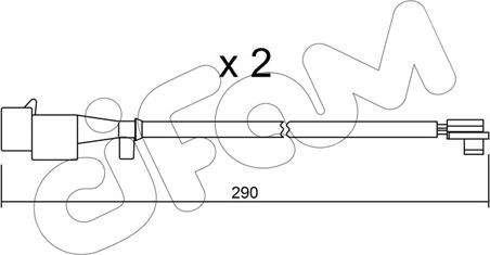 Cifam SU.260K - Indikators, Bremžu uzliku nodilums www.autospares.lv