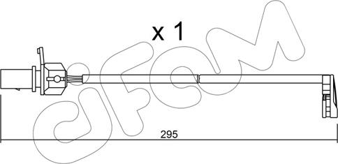 Cifam SU.224 - Warning Contact, brake pad wear www.autospares.lv