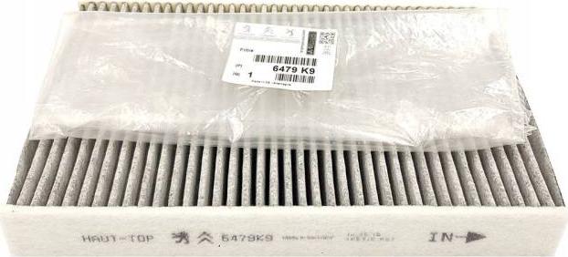 CITROËN 6479 E9 - Filtrs, Salona telpas gaiss www.autospares.lv