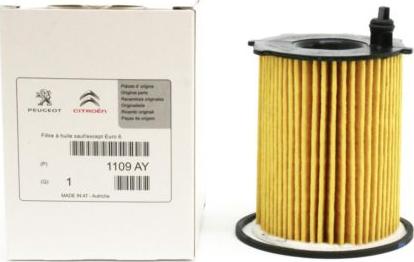 CITROËN/PEUGEOT 1109AY - Oil Filter www.autospares.lv