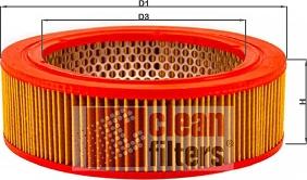 Clean Filters MA 178 - Gaisa filtrs www.autospares.lv