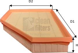 Clean Filters MA3495 - Gaisa filtrs www.autospares.lv