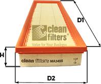 Clean Filters MA3455 - Gaisa filtrs www.autospares.lv