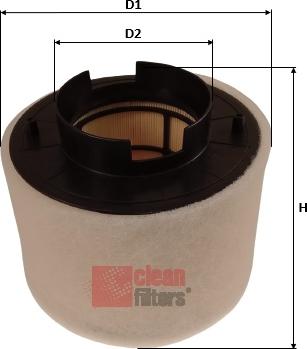 Clean Filters MA3487 - Air Filter, engine www.autospares.lv