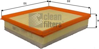 Clean Filters MA3472 - Gaisa filtrs www.autospares.lv