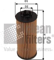 Clean Filters ML4585 - Eļļas filtrs www.autospares.lv