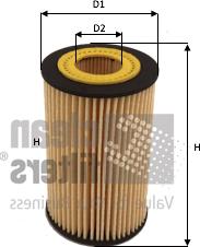 Clean Filters ML4578 - Eļļas filtrs www.autospares.lv