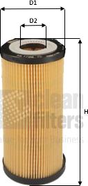 Clean Filters ML1738 - Eļļas filtrs www.autospares.lv