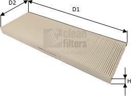 Clean Filters NC2406 - Filtrs, Salona telpas gaiss www.autospares.lv