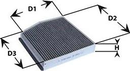 Clean Filters NC2397 - Filtrs, Salona telpas gaiss www.autospares.lv