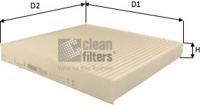 Clean Filters NC2392 - Filtrs, Salona telpas gaiss www.autospares.lv