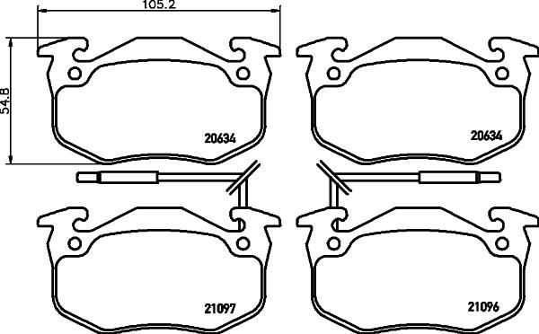 Cobreq N-440 - Bremžu uzliku kompl., Disku bremzes www.autospares.lv