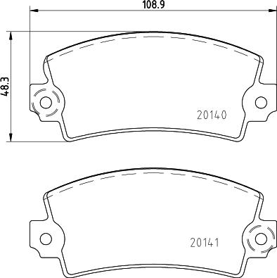 Cobreq N-402 - Bremžu uzliku kompl., Disku bremzes autospares.lv