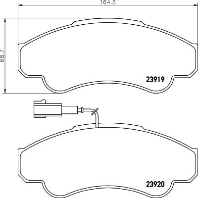 Cobreq N-596 - Тормозные колодки, дисковые, комплект www.autospares.lv