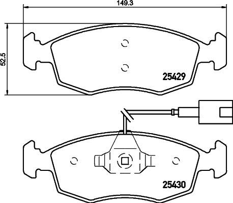 ACDelco AC0581653D - Bremžu uzliku kompl., Disku bremzes autospares.lv