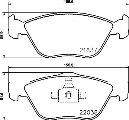 Cobreq N-543 - Bremžu uzliku kompl., Disku bremzes www.autospares.lv