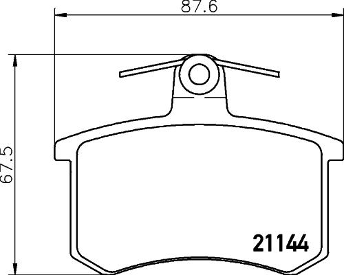 Cobreq N-514 - Тормозные колодки, дисковые, комплект www.autospares.lv