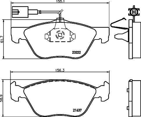 Cobreq N-539 - Тормозные колодки, дисковые, комплект www.autospares.lv