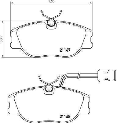 Cobreq N-605 - Brake Pad Set, disc brake www.autospares.lv