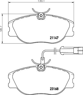 Cobreq N-607 - Brake Pad Set, disc brake www.autospares.lv