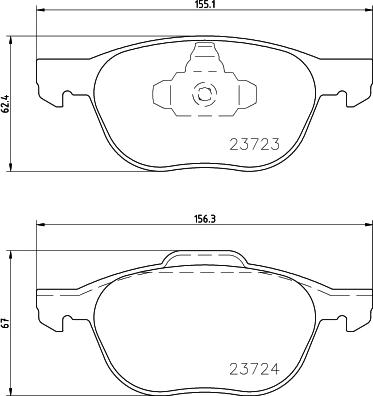 Cobreq N-192 - Тормозные колодки, дисковые, комплект www.autospares.lv