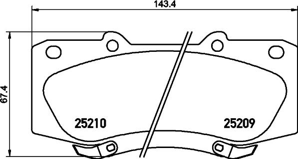 Cobreq N-1447 - Bremžu uzliku kompl., Disku bremzes autospares.lv